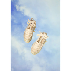 B&W Break&Walk - Sandali estivi in juta con zeppa per donna e bambina