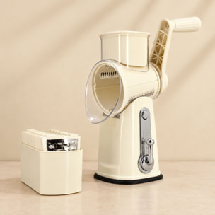 Mandoline rotative en polypropylène et acier inoxydable