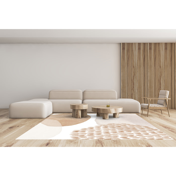 Alfombra de vinilo CERAMIKO, Nika, diseño moderno 200x266 cm