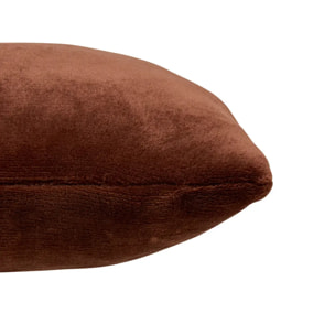 Coussin Ollis marron tonka 38x38cm
