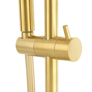 SAT DARK Colonne de douche avec Mitigeur Thermostatique, Or Brossé (SATDASSTKBZ)