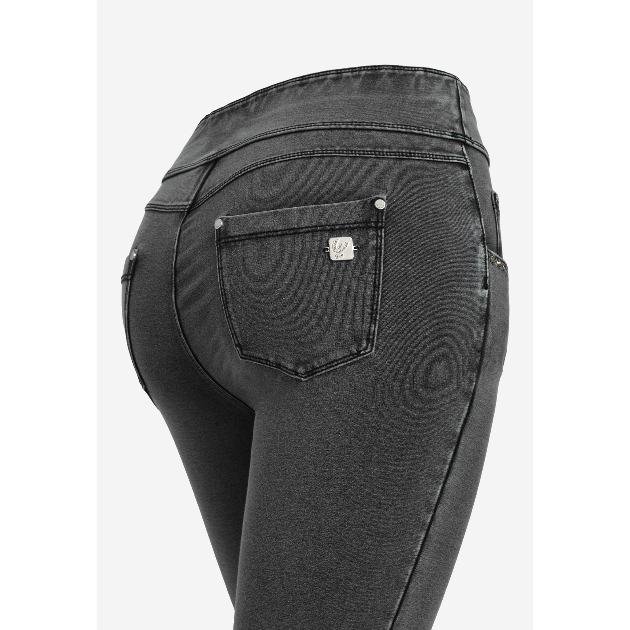 Leggings N.O.W.® superskinny vita media in jersey denim