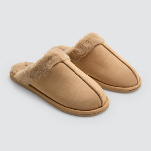 Pantofole basicohe con pelliccia