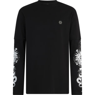 PHILIPP PLEIN Double Sleeve T-Shirt Tattoo