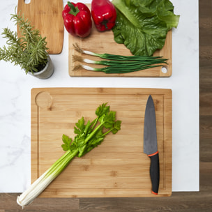 Planche A Decouper Avec Rebord Bambou 33.5x44cm