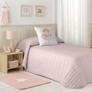 Cool Kids - Colcha Bouti Estampada - Reversible - 100% Algodón - 70 gr/m² - Ballet