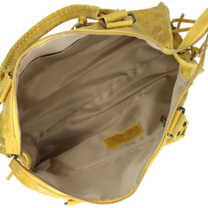 Borsa a spalla da donna - Modello Elara - Vera pelle - 41.0 x 28.0 x 13.0 cm