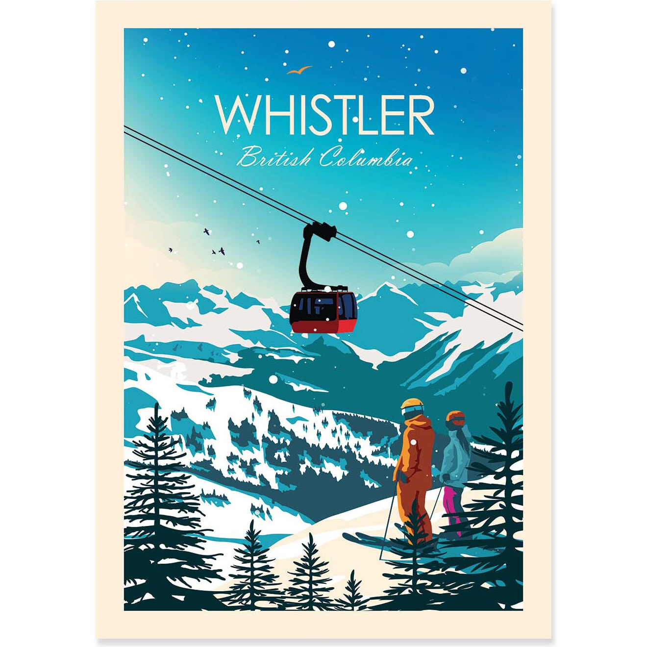 Affiche - Whistler British Columbia - Studio Inception