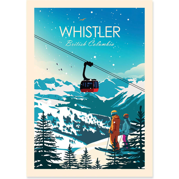 Affiche - Whistler British Columbia - Studio Inception