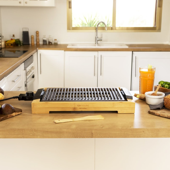 Cecotec Piastra da cucina Tasty&Grill 2000 Bamboo Linestone