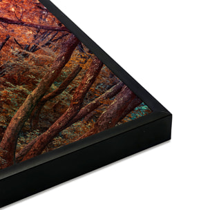 Affiche encadrée paysage d’automne Affiche + cadre en métal - Noir