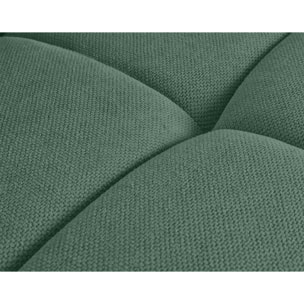 Ray - canapé droit 3 places en tissu texturé - Vert sauge