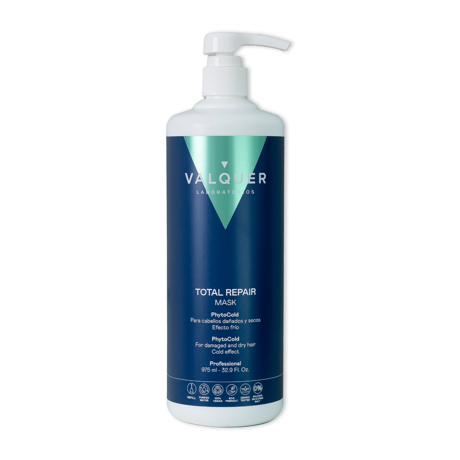 Valquer Mascarilla capilar glacial Reparación Total para cabellos dañados- 1000 ml