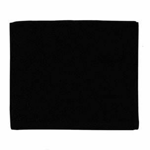Drap de bain uni en coton, AQUA, Noir