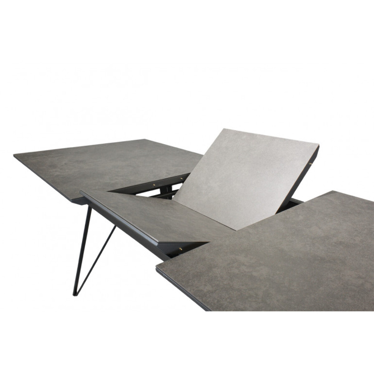 Table extensible céramique gris anthracite 180/230 cm - HARMONY