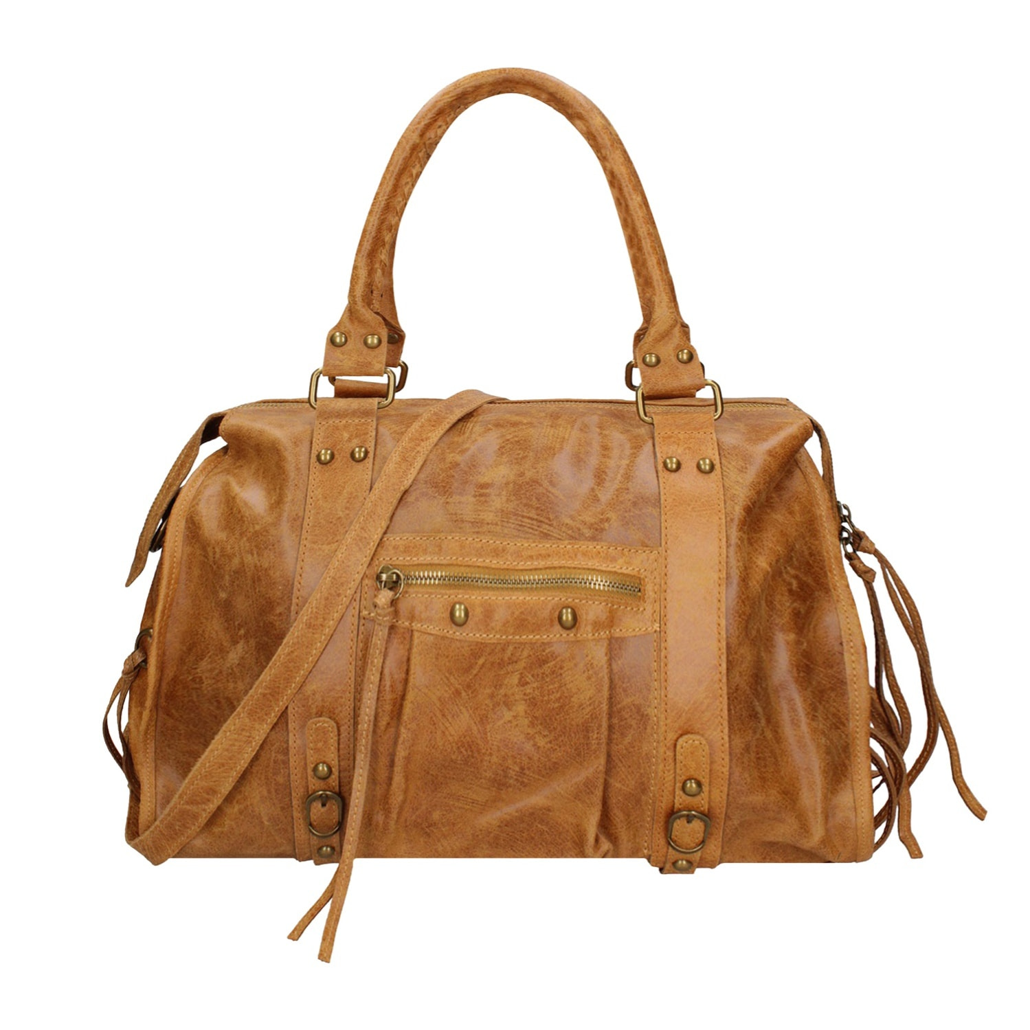 Borsa a spalla da donna - Modello Clara - Vera pelle - 41.0 x 28.0 x 13.0 cm