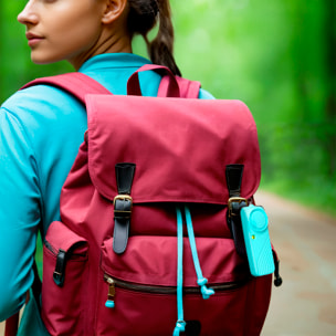 Allarme SOS personale con luce LED brillante e suono di 130dB. Batteria AAA inclusa e attivazione rapida tirando l'anello.