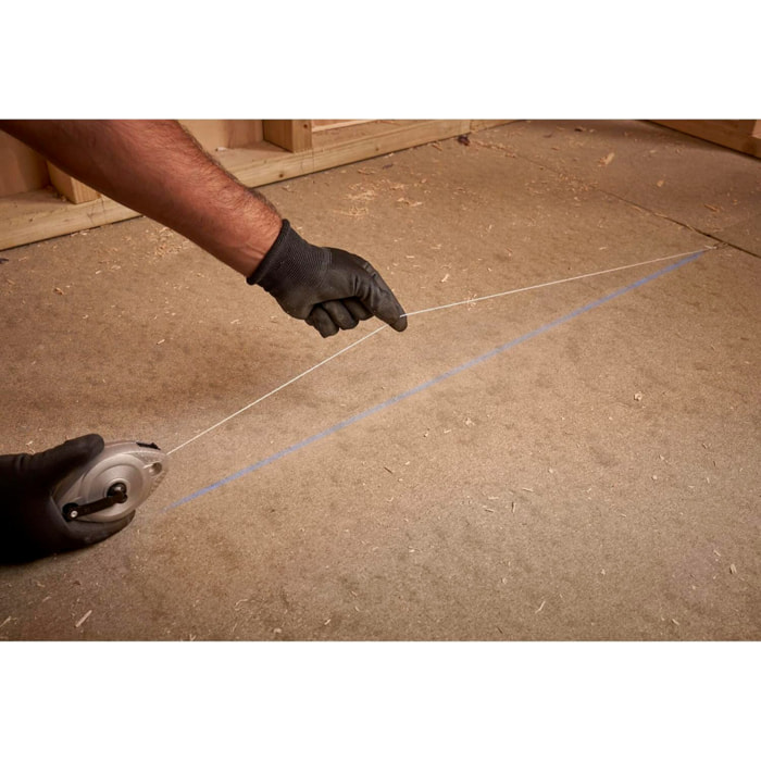 Cordeau traceur 30 mètres - Boîtier métal