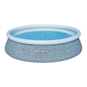 Bestway Piscine autoportante Ronde Fast Set 396 x 84 cm - Pompe Incluse