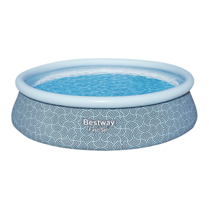Bestway Piscine autoportante Ronde Fast Set 396 x 84 cm - Pompe Incluse