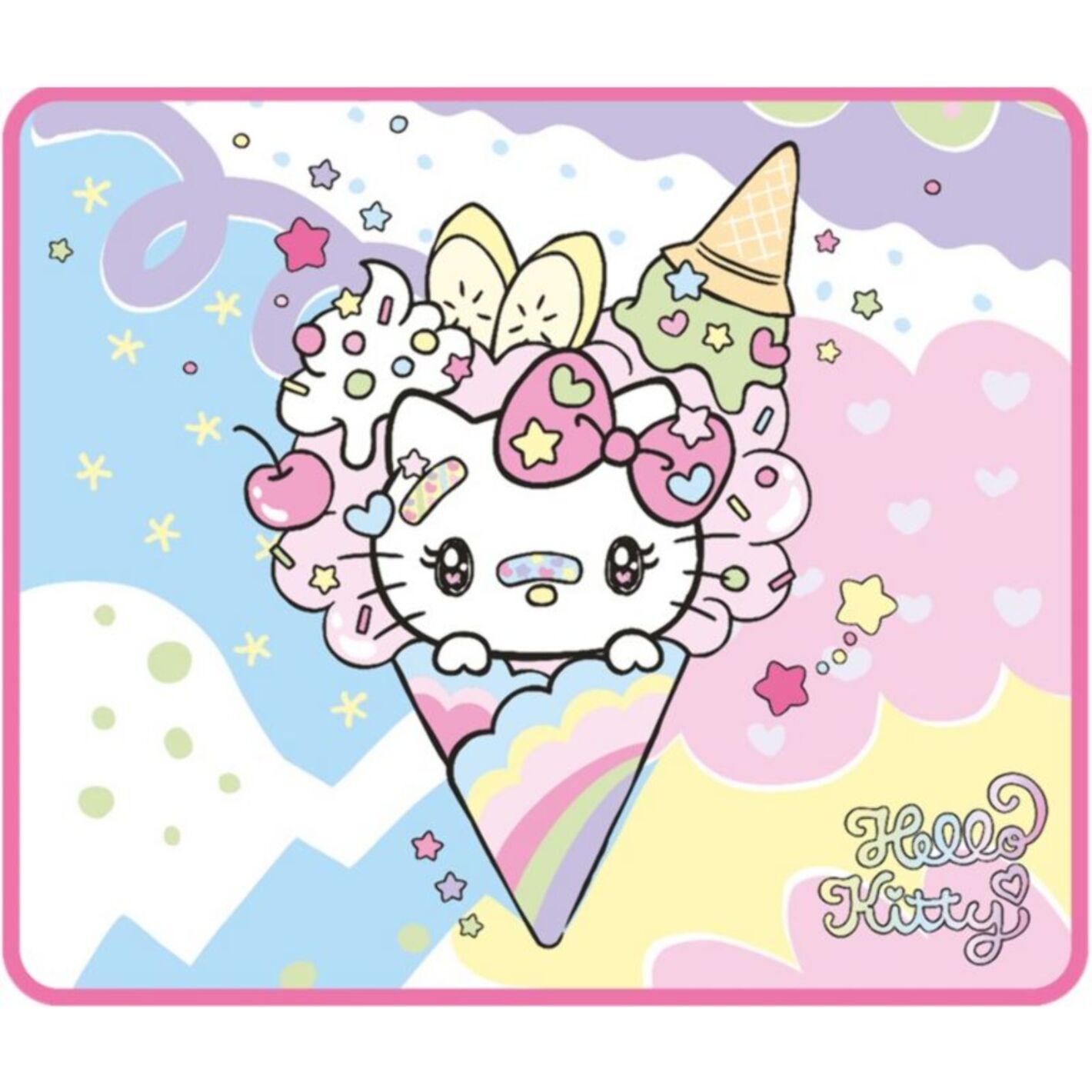 Tapis de souris KONIX Hello Kitty ICE CREAM