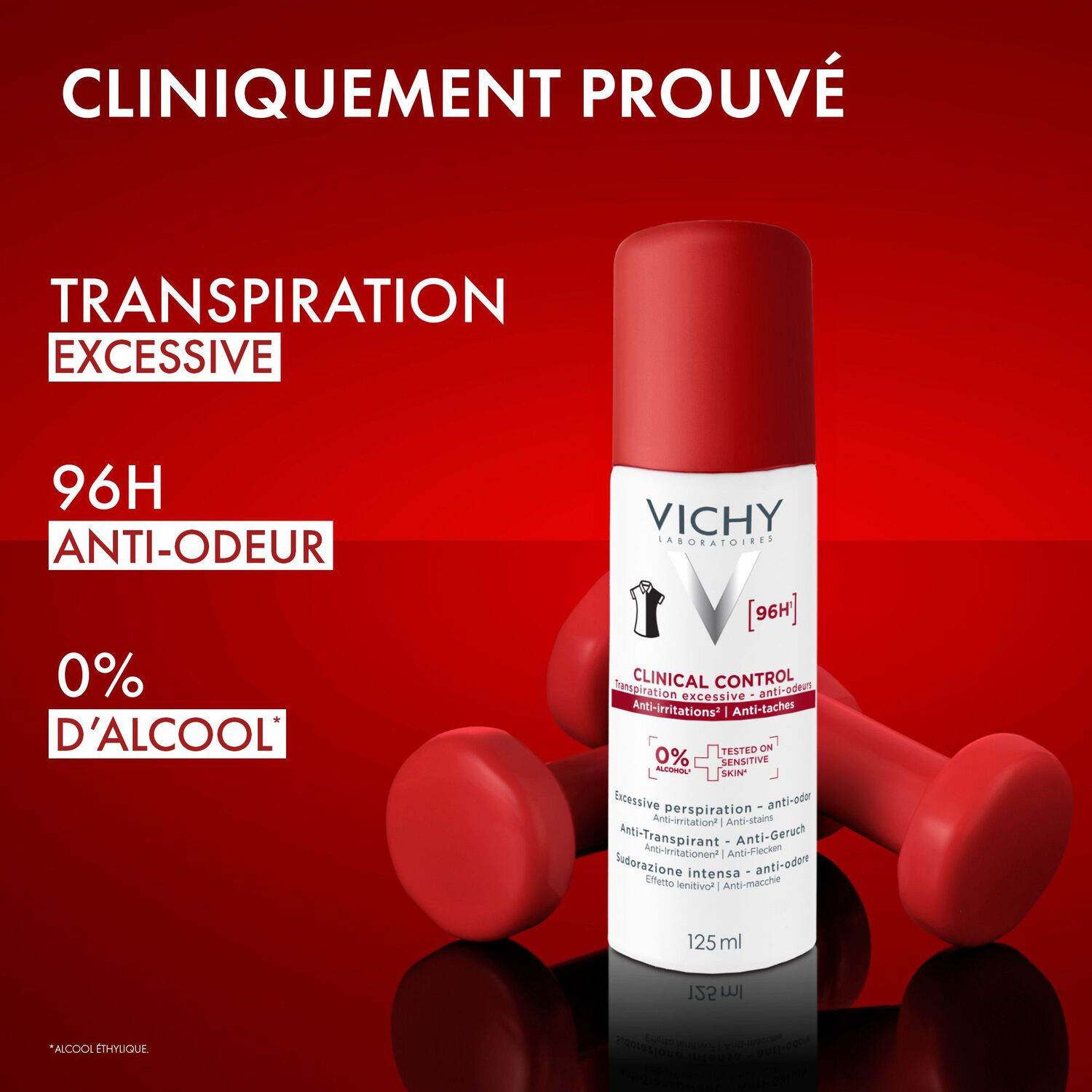Clinical Control - Anti-Transpirant 96h 125 ml