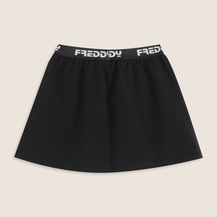 Gonna Bambina Svasata con Elastico Logato FREDDY