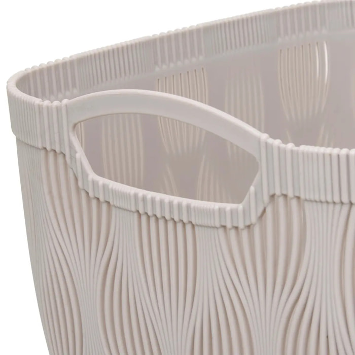 Panier à linge Leaf 6,5L beige