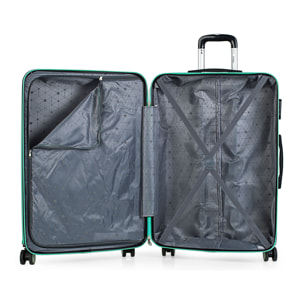 Juego De Maletas Rígidas Abs Itaca Elba Aguamarina