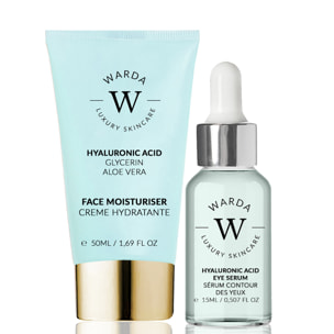 Crema de ácido hialurónico + sérum para ojos Moisture Boost Set