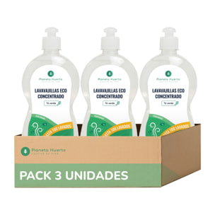 Pack 3xLavavajillas Manual Té Verde ECO  Planeta Huerto 750ml