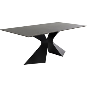 Table de jardin Gloria grès noir 180x90cm Kare Design