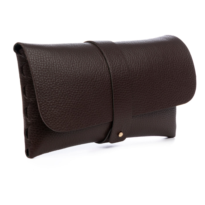 Auronzo borsa a tracolla donna. Pelle autentica finitura Dollaro.