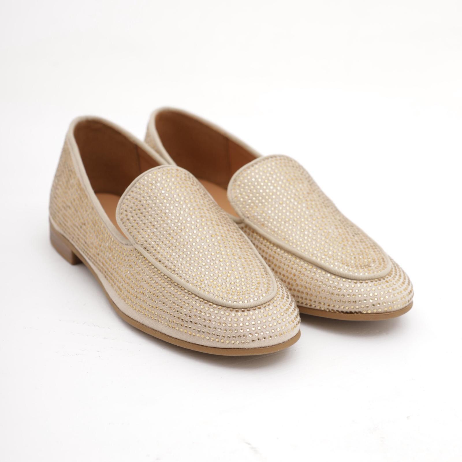 MOCASSINO STRASS CHOCOLA' BEIGE