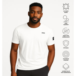 T-shirt ECOON modello La Campetoise in bianco