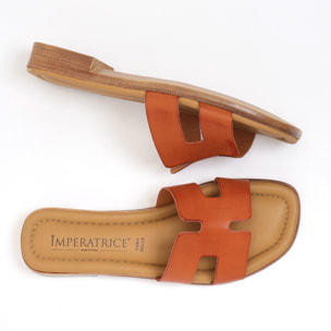 Ciabatte in simil pelle con sottopiede comodissimo in memory