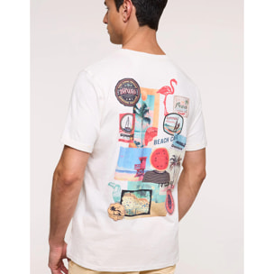 Camiseta Manga Corta Blanca - Patchpalm