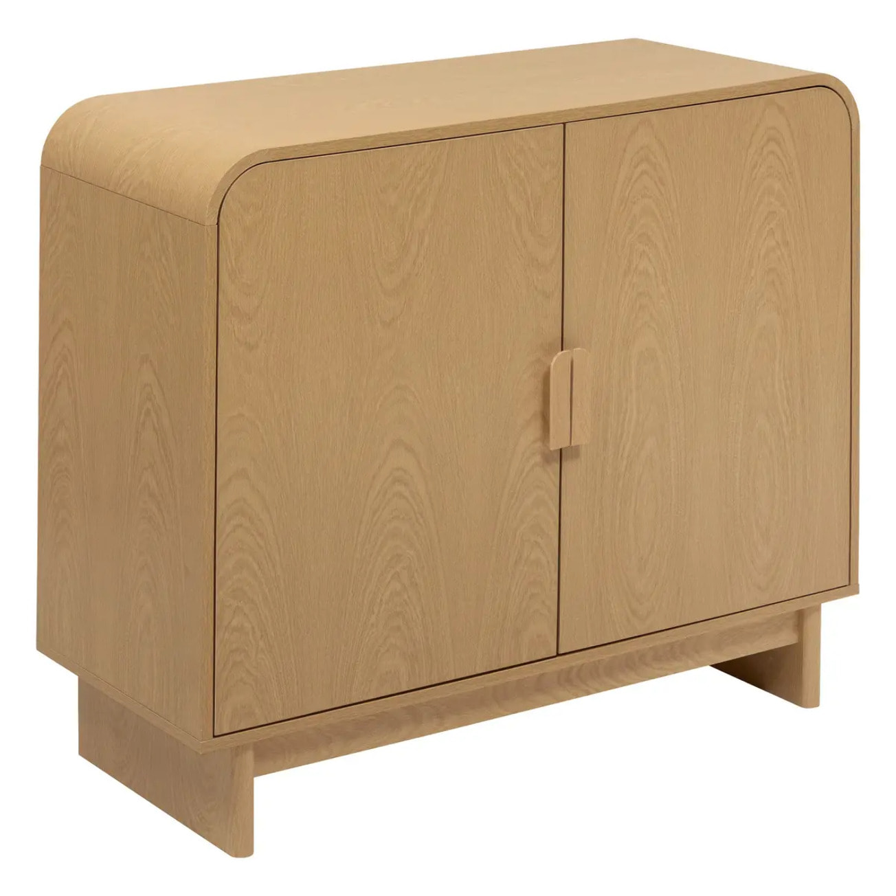 Buffet 2 portes 2 étagères Lee beige 100x40cm