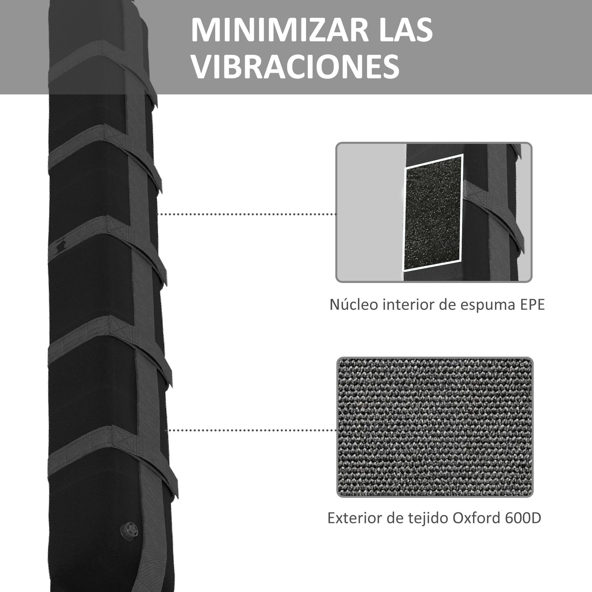 Barras de Transversales de Techo de Coche Bacas Portaequipajes para Coche con 2 Piezas con Correas de Sujeción Carga 75 kg 85x10x8 cm Tela Oxford 600D Negro