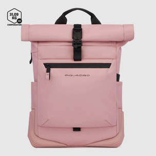 Piquadro Water resistant roll top backpack for laptop 15,6