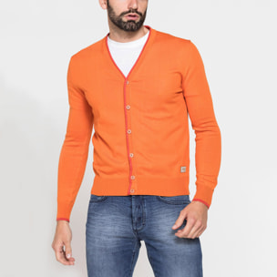 CARDIGAN COTONE FIAMMATO