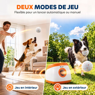Lot de 6 balles pour chien dia.58mm blanc compatibles lanceur auto