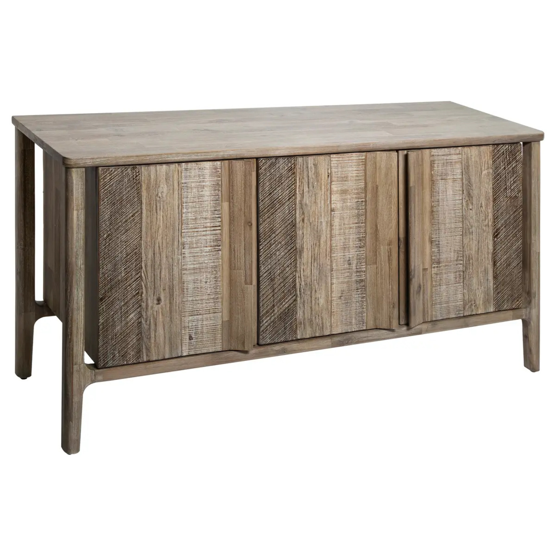 Buffet 3 portes "Banila" acacia 160x80cm