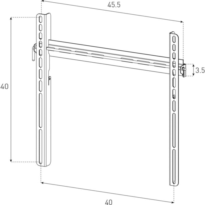 Support mural TV SONOROUS 43 a 75 pouces - WMTV 400F
