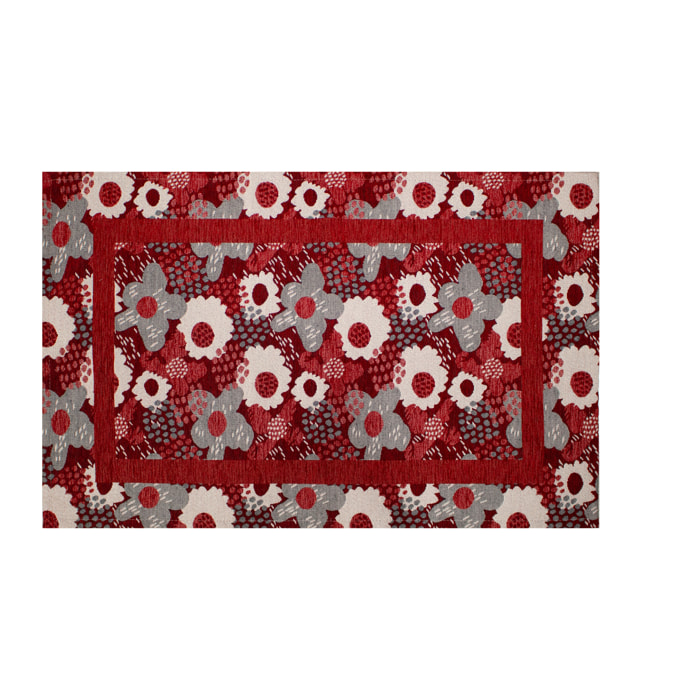 TAPPETO DA CUCINA DIS. ANDY ROSSO MIS. 57X190 CM CON ANTISCIVOLO