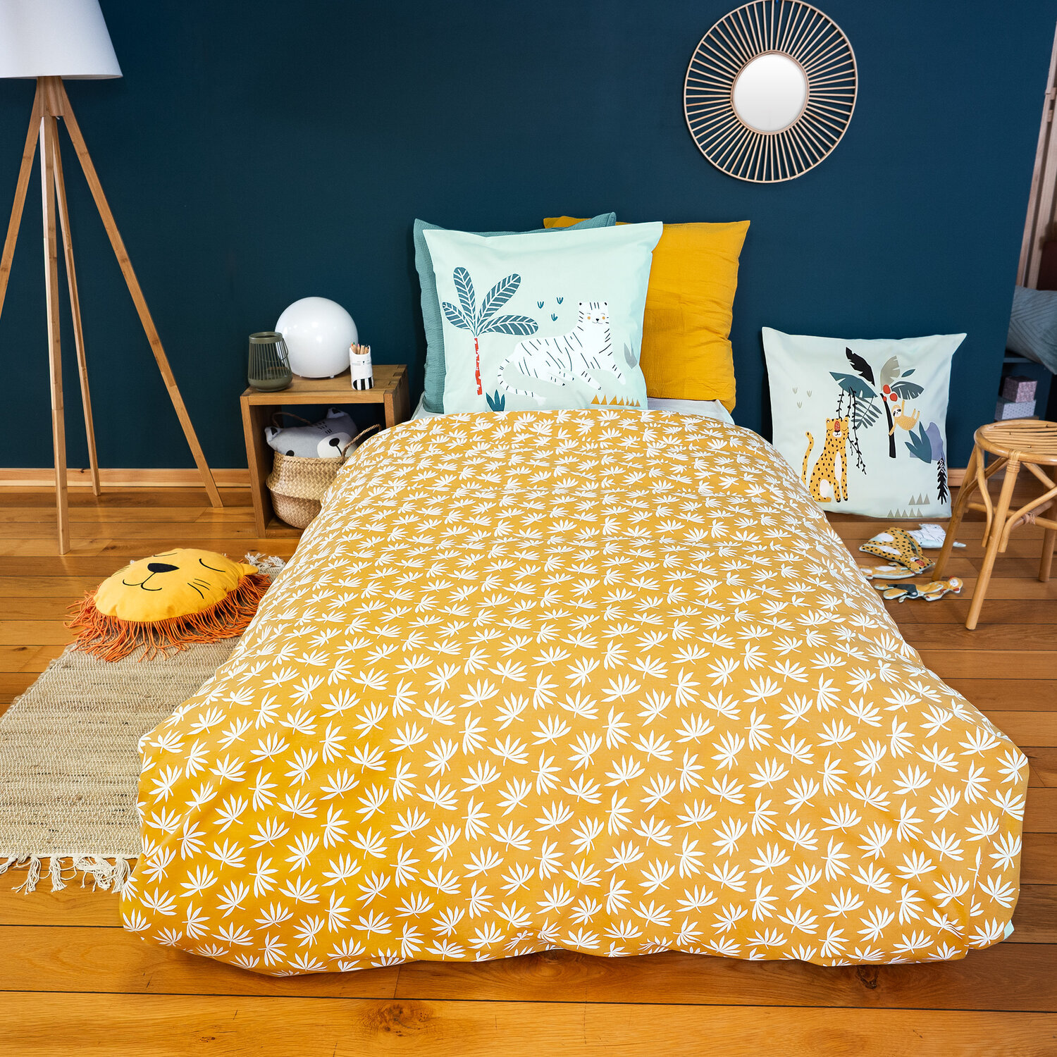 Parure de lit enfant 100% coton - jugle mania