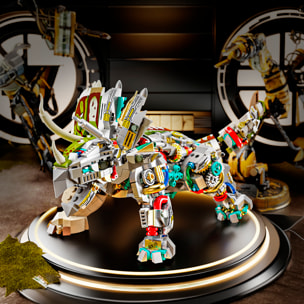 Maqueta 3D mecanizada con diseño de Triceratops con 1368 piezas.