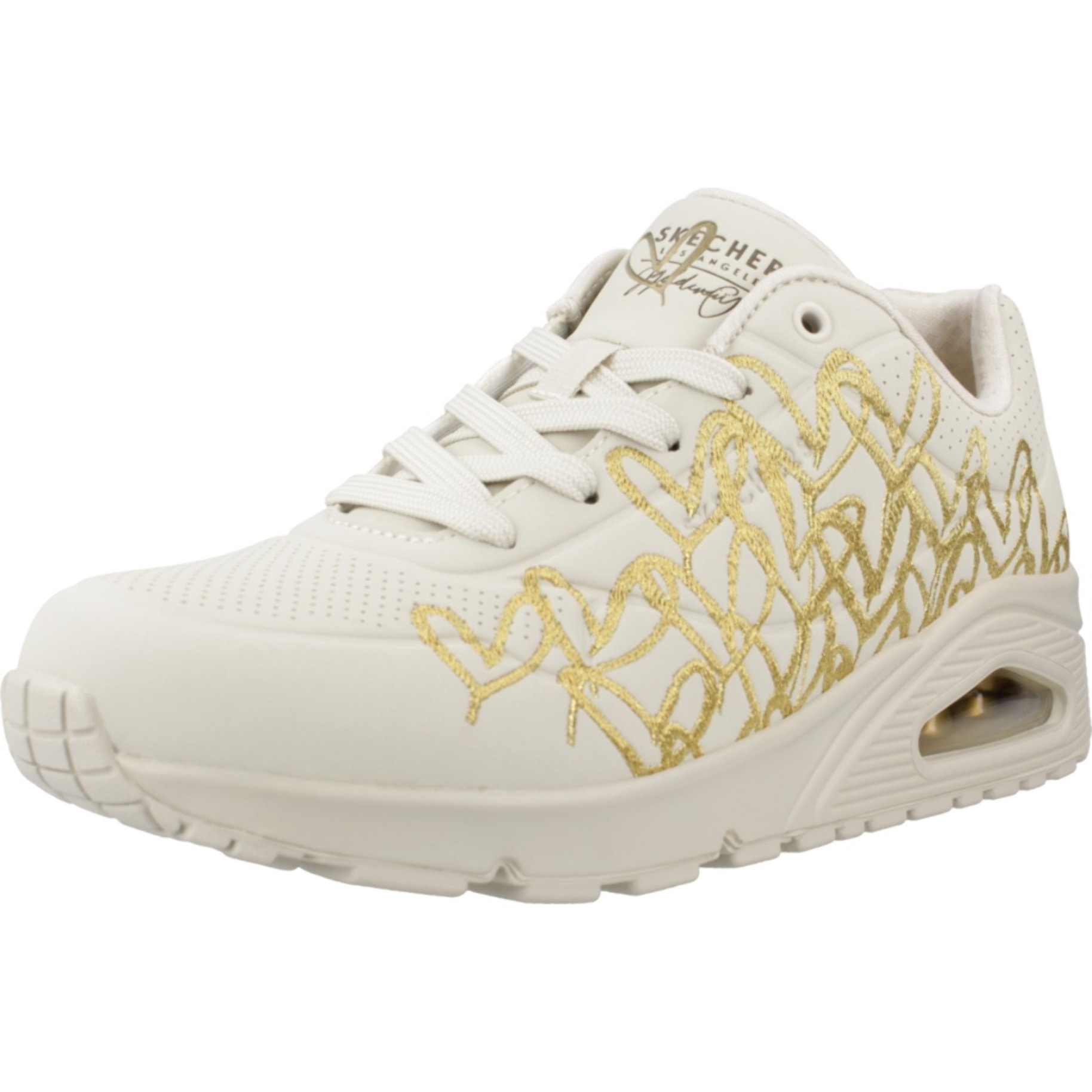 Sneakers de  Mujer de la marca SKECHERS  modelo UNO - GOLDEN HEART White