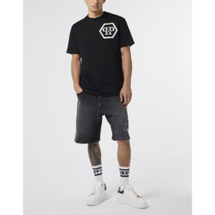 PHILIPP PLEIN Round Neck T-Shirt Stars Studs