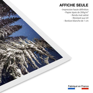 Poster freeride ski session Affiche seule